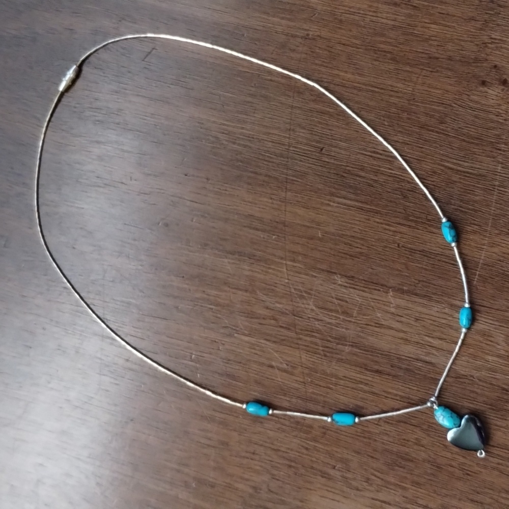 Turquoise And Hematite Necklace
